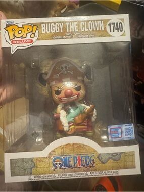 Funko Pop Deluxe Buggy The Clown Vinyl Figure - Red/Blue/Brown